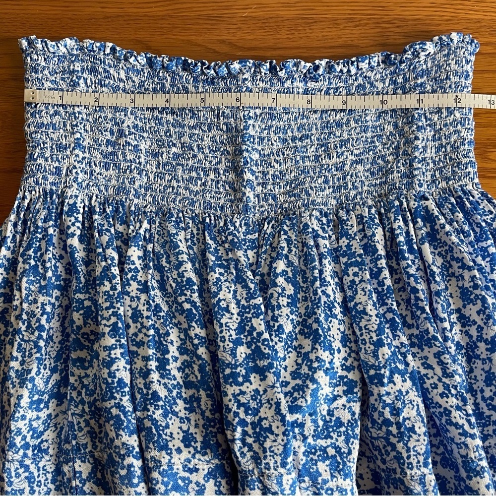 Koch Erica Skirt Shorts Blue and White Floral Size Small - Picture 11 of 13